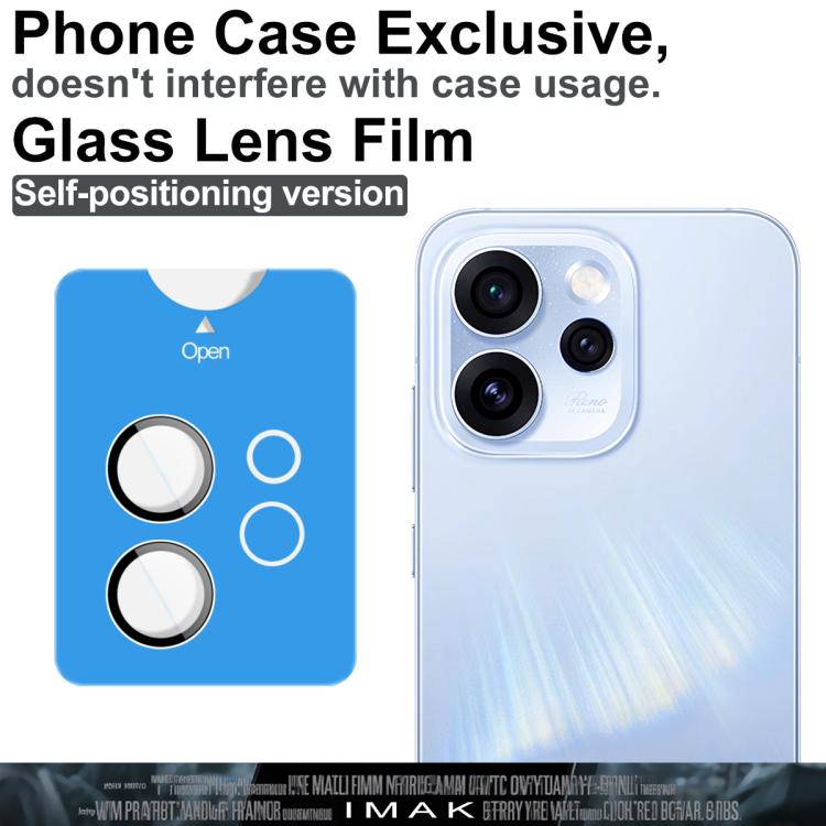 For OPPO Reno15 Pro 5G Global imak Glass Rear Camera Lens Film Phone Case Exclusive, Self-positioning Version