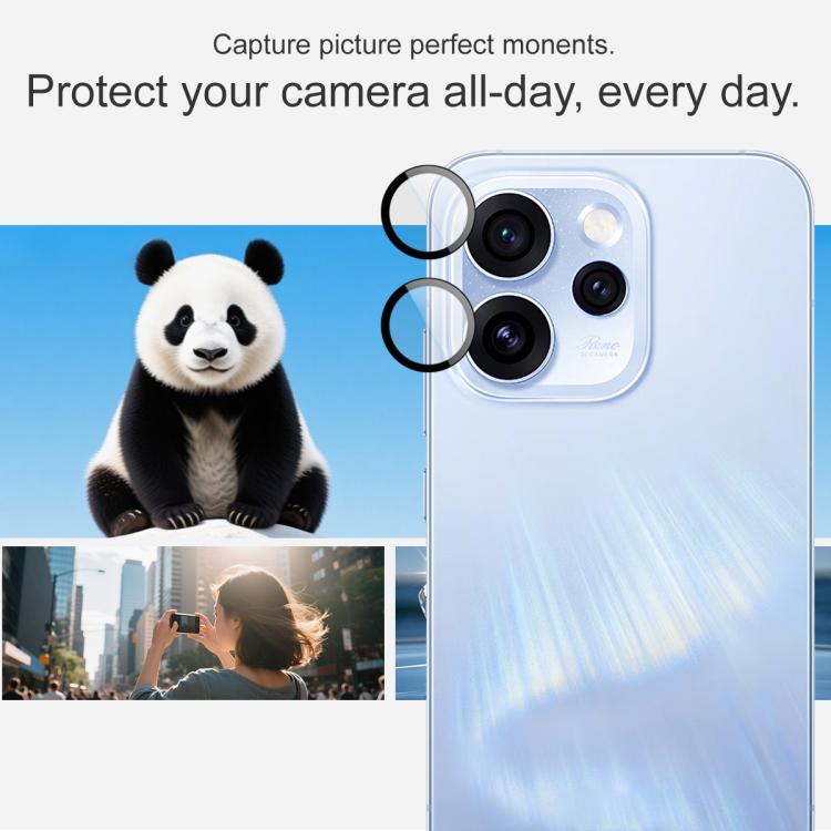 For OPPO Reno15 Pro 5G Global imak Glass Rear Camera Lens Film Phone Case Exclusive, Self-positioning Version