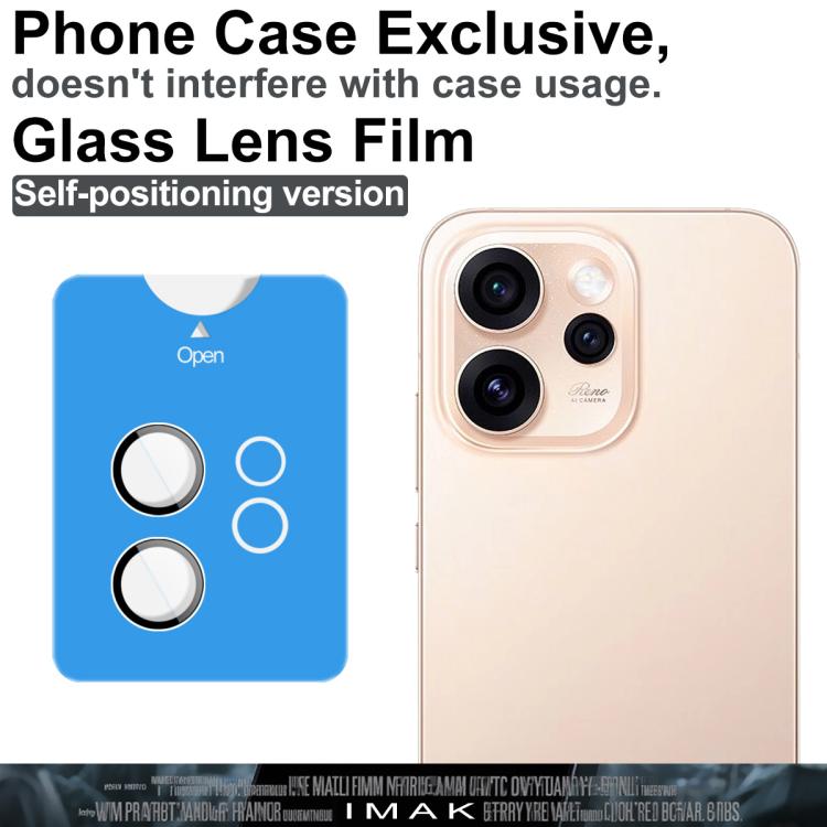 For OPPO Reno15 Pro Max 5G Global imak Glass Rear Camera Lens Film Phone Case Exclusive, Self-positioning Version