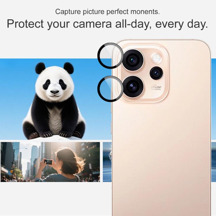For OPPO Reno15 Pro Max 5G Global imak Glass Rear Camera Lens Film Phone Case Exclusive, Self-positioning Version