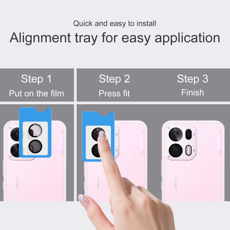 For OPPO K15 Pro 5G / K15 Pro+ imak Glass Rear Camera Lens Film Phone Case Exclusive, Self-positioning Version