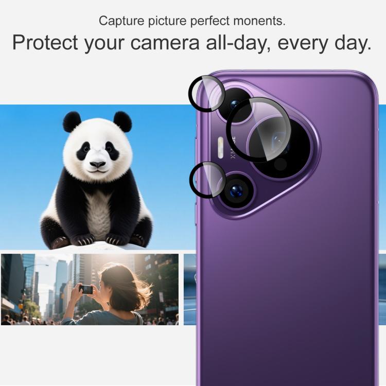 For Huawei Pura 70 Pro / Pura 70 Pro+ imak Glass Rear Camera Lens Film Phone Case Exclusive, Self-positioning Version