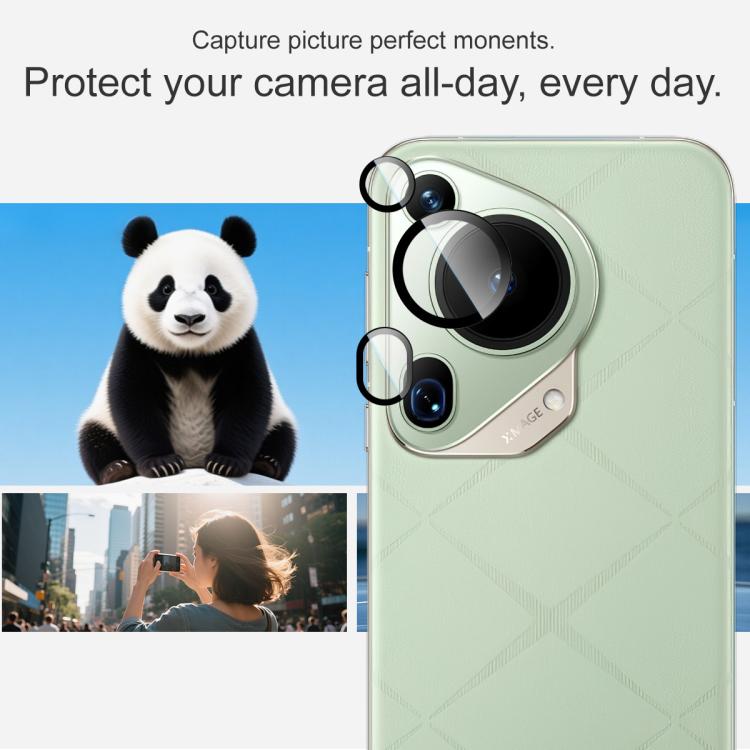 For Huawei Pura 70 Ultra imak Glass Rear Camera Lens Film Phone Case Exclusive, Self-positioning Version
