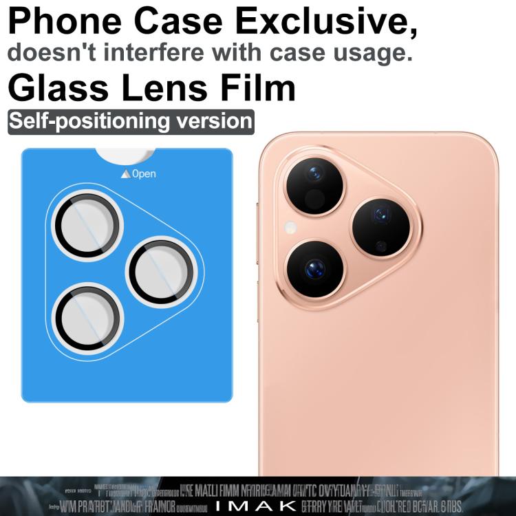 For Huawei Pura 80 5G imak Glass Rear Camera Lens Film Phone Case Exclusive, Self-positioning Version