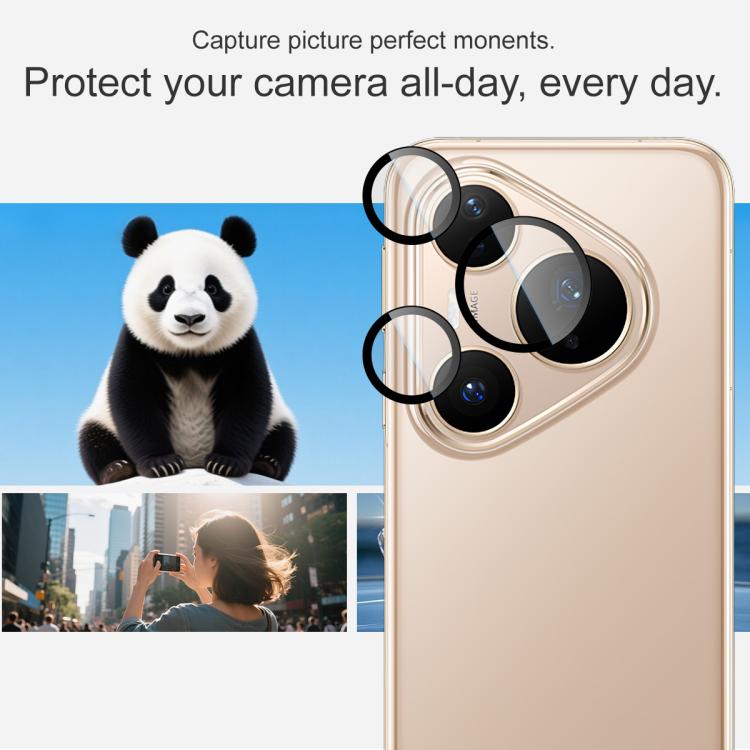 For Huawei Pura 80 Pro / Pura 80 Pro+ imak Glass Rear Camera Lens Film Phone Case Exclusive, Self-positioning Version