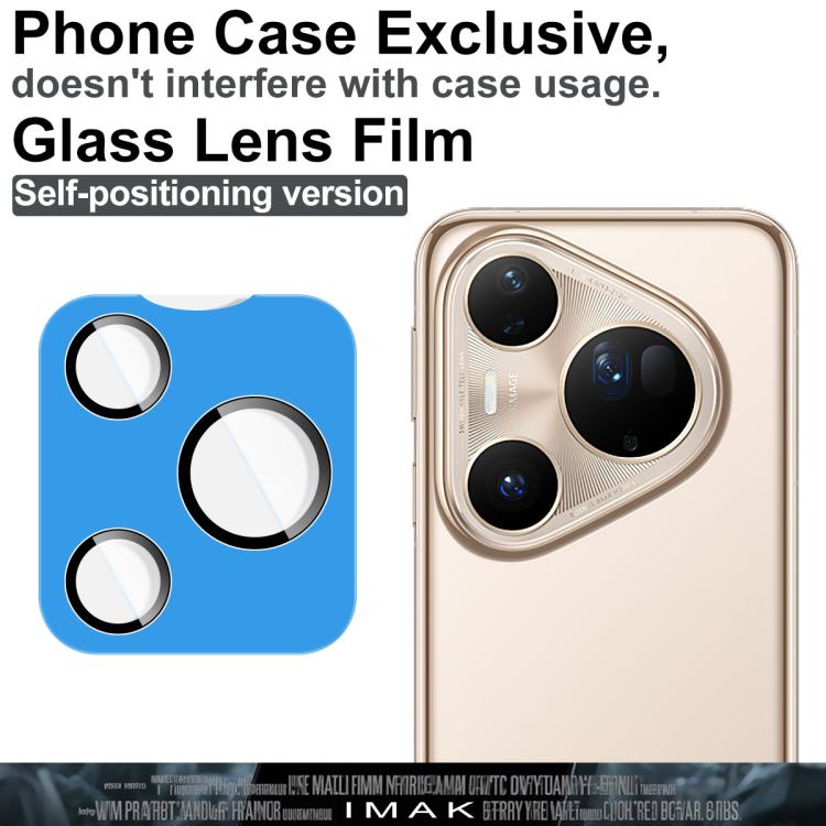 For Huawei Pura 80 Ultra 5G imak Glass Rear Camera Lens Film Phone Case Exclusive, Self-positioning Version