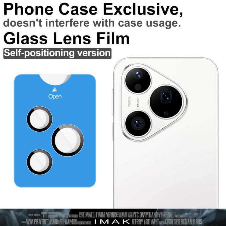 For Huawei Pura 90 Pro 5G imak Glass Rear Camera Lens Film Phone Case Exclusive, Self-positioning Version