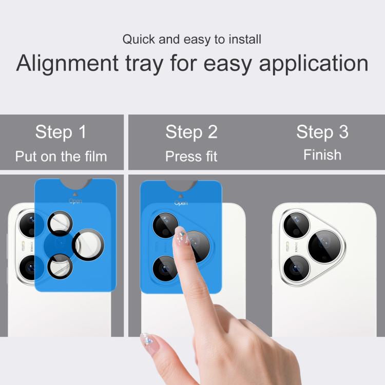 For Huawei Pura 90 Pro 5G imak Glass Rear Camera Lens Film Phone Case Exclusive, Self-positioning Version