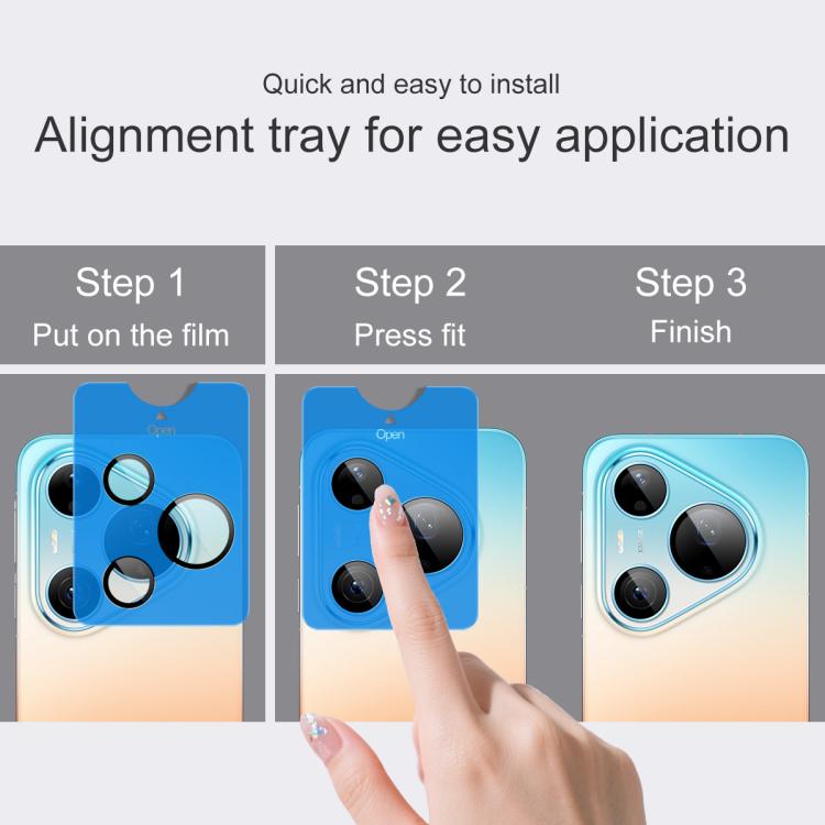 For Huawei Pura 90 Pro Max 5G imak Glass Rear Camera Lens Film Phone Case Exclusive, Self-positioning Version