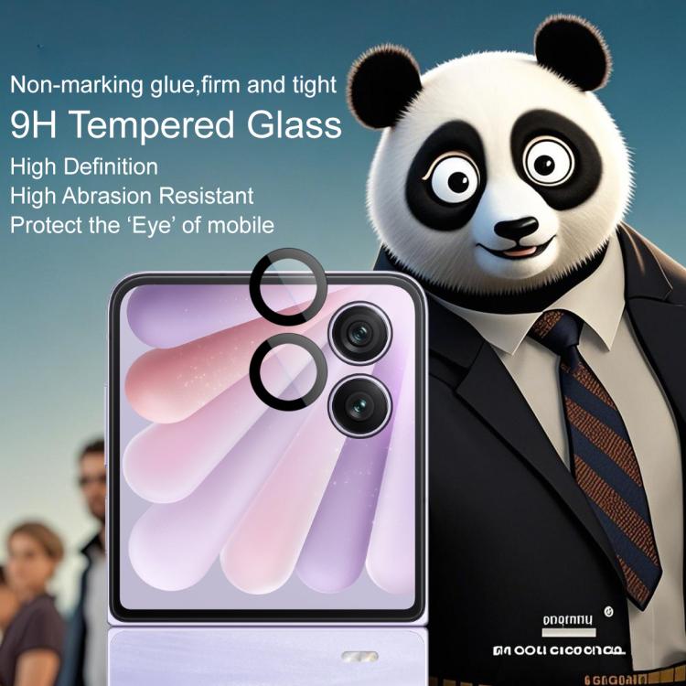 For Honor Magic V Flip 2 imak Glass Rear Camera Lens Film Phone Case Exclusive, Self-positioning Version