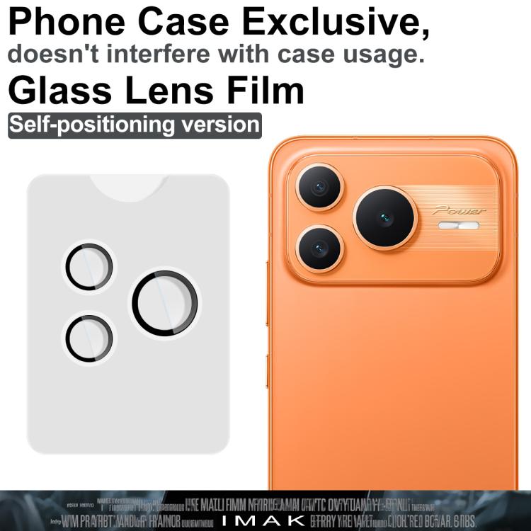 For Honor Power2 imak Glass Rear Camera Lens Film Phone Case Exclusive, Self-positioning Version