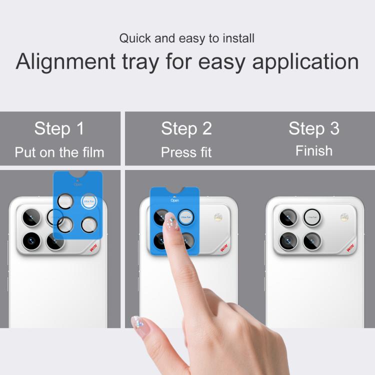 For Honor Win 5G imak Glass Rear Camera Lens Film Phone Case Exclusive, Self-positioning Version