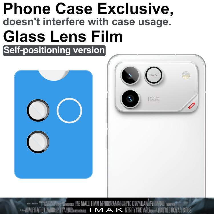 For Honor Win RT 5G imak Glass Rear Camera Lens Film Phone Case Exclusive, Self-positioning Version