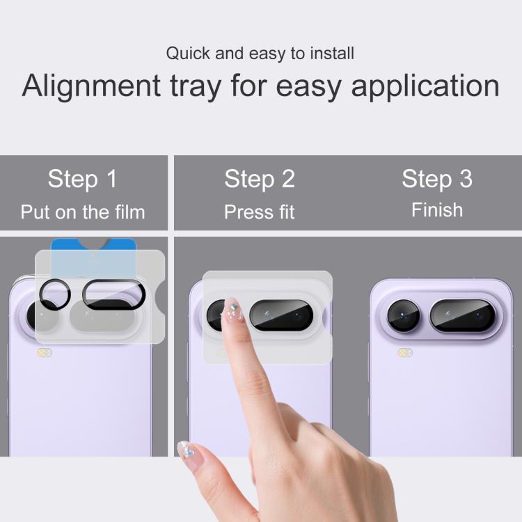 For Honor Magic8 Pro Air 5G imak Glass Rear Camera Lens Film Phone Case Exclusive, Self-positioning Version