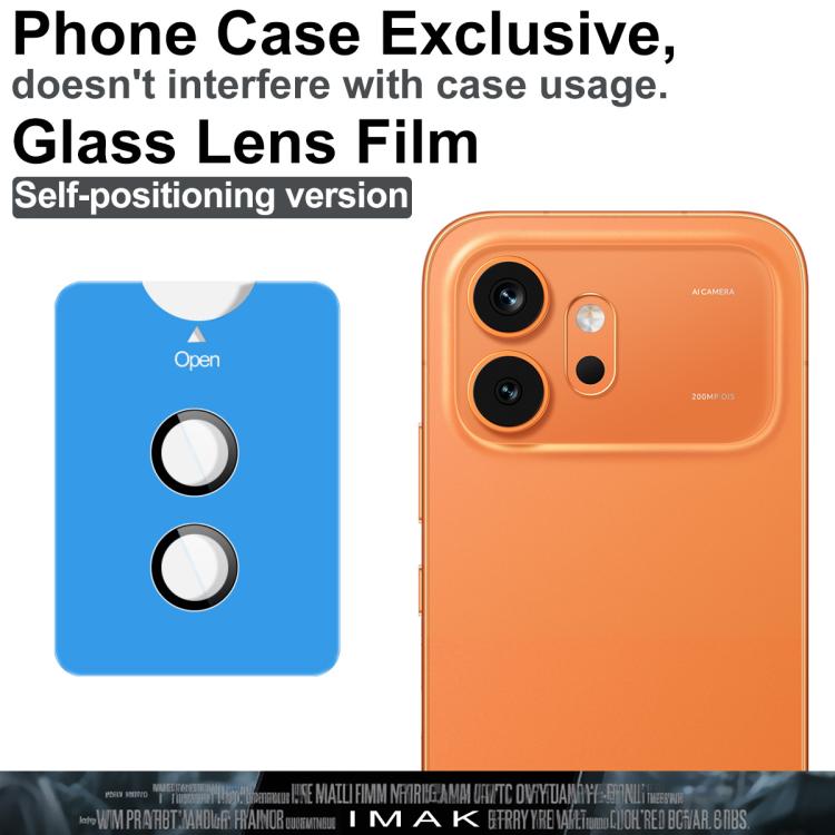 For Honor 600 Global imak Glass Rear Camera Lens Film Phone Case Exclusive, Self-positioning Version