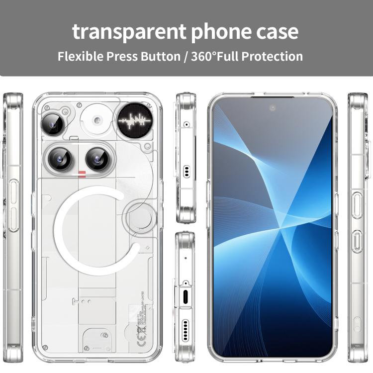 For Nothing Phone 3 PC Hybrid TPU Airbag Shockproof MagSafe Phone Case
