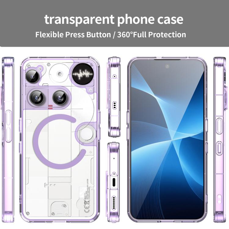 For Nothing Phone 3 PC Hybrid TPU Airbag Shockproof MagSafe Phone Case