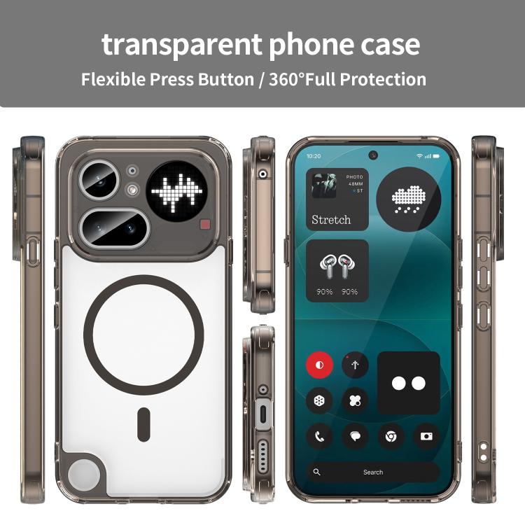 For Nothing Phone 4a Pro PC Hybrid TPU Airbag Shockproof MagSafe Phone Case