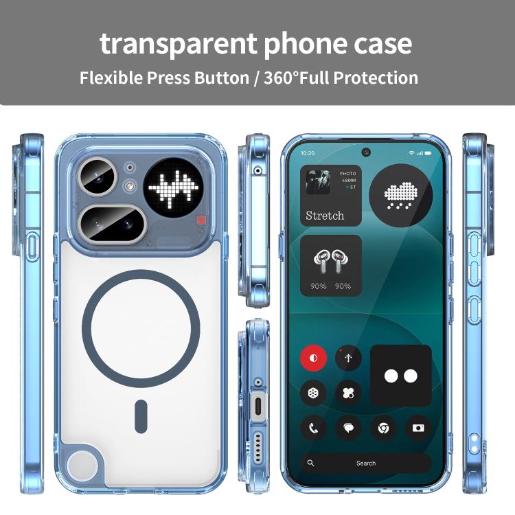 For Nothing Phone 4a Pro PC Hybrid TPU Airbag Shockproof MagSafe Phone Case