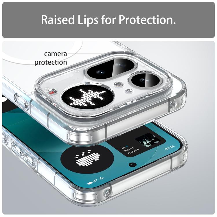 For Nothing Phone 4a Pro PC Hybrid TPU Airbag Shockproof MagSafe Phone Case