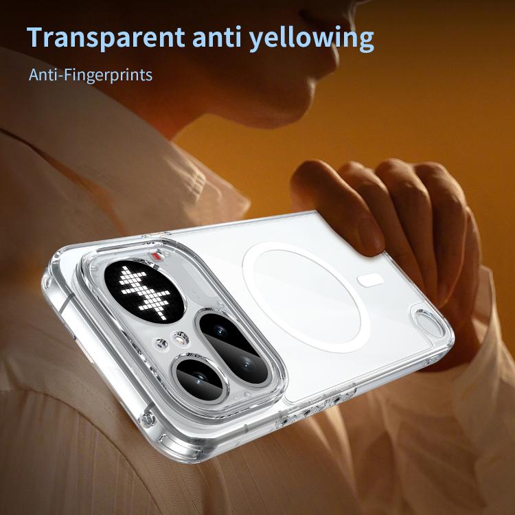 For Nothing Phone 4a Pro PC Hybrid TPU Airbag Shockproof MagSafe Phone Case