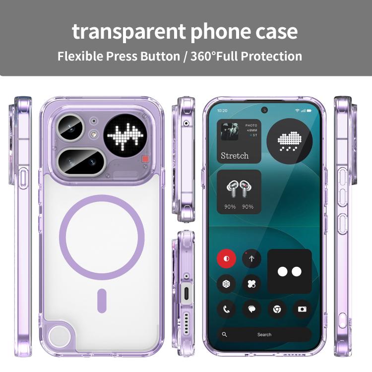 For Nothing Phone 4a Pro PC Hybrid TPU Airbag Shockproof MagSafe Phone Case