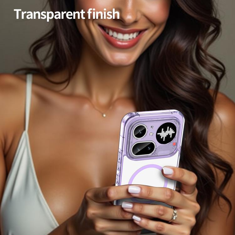 For Nothing Phone 4a Pro PC Hybrid TPU Airbag Shockproof MagSafe Phone Case