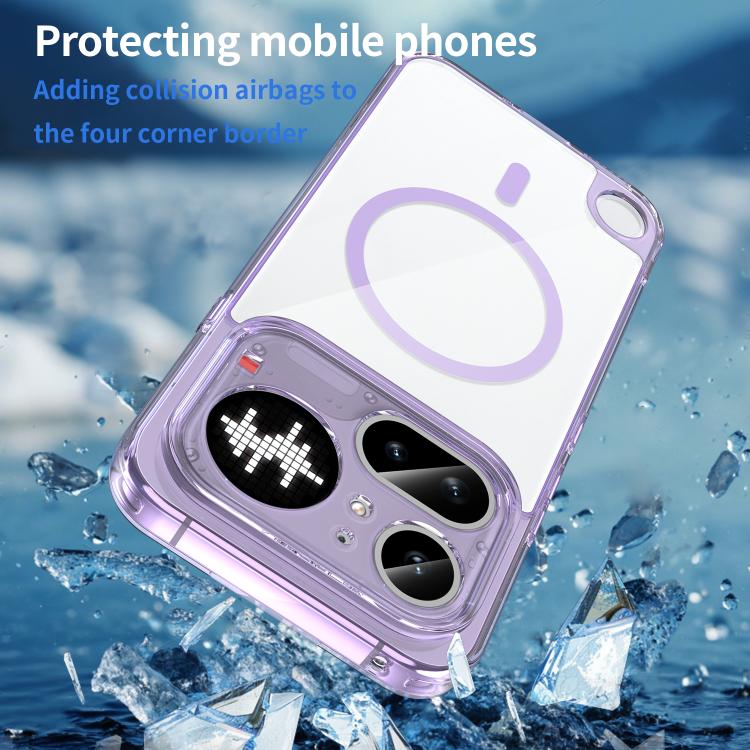 For Nothing Phone 4a Pro PC Hybrid TPU Airbag Shockproof MagSafe Phone Case