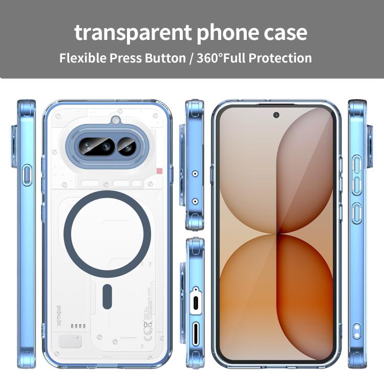 For Nothing Phone 4a PC Hybrid TPU Airbag Shockproof MagSafe Phone Case