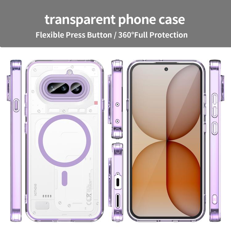 For Nothing Phone 4a PC Hybrid TPU Airbag Shockproof MagSafe Phone Case