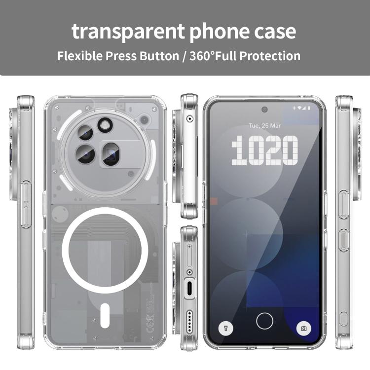 For Nothing Phone 3a Pro PC Hybrid TPU Airbag Shockproof MagSafe Phone Case