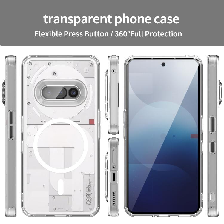 For Nothing Phone 3a PC Hybrid TPU Airbag Shockproof MagSafe Phone Case