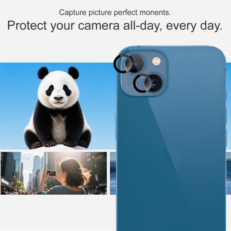 For iPhone 13 / 13 mini imak Glass Rear Camera Lens Film Phone Case Exclusive, Self-positioning Version