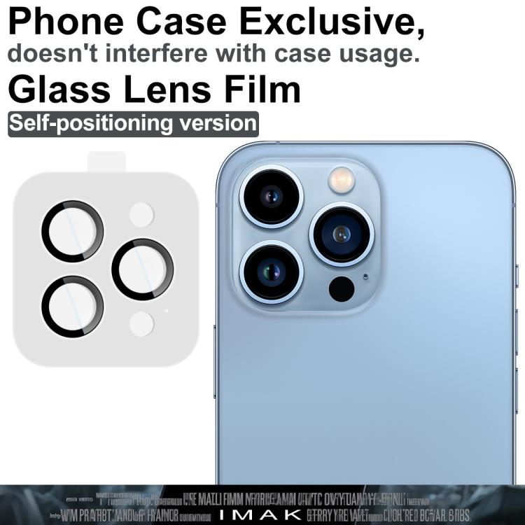 For iPhone 13 Pro / 13 Pro Max imak Glass Rear Camera Lens Film Phone Case Exclusive, Self-positioning Version