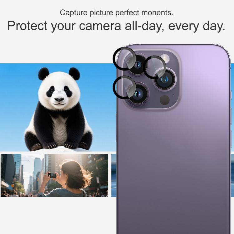 For iPhone 14 Pro / 14 Pro Max imak Glass Rear Camera Lens Film Phone Case Exclusive, Self-positioning Version