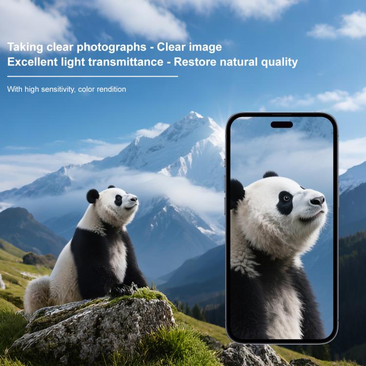For iPhone 15 / 15 Plus imak Glass Rear Camera Lens Film Phone Case Exclusive, Self-positioning Version