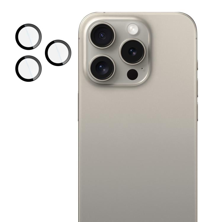 For iPhone 15 Pro / 15 Pro Max imak Glass Rear Camera Lens Film Phone Case Exclusive, Self-positioning Version