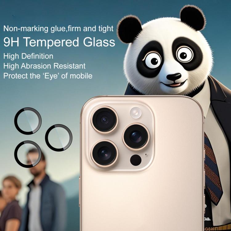 For iPhone 16 Pro / 16 Pro Max imak Glass Rear Camera Lens Film Phone Case Exclusive, Self-positioning Version
