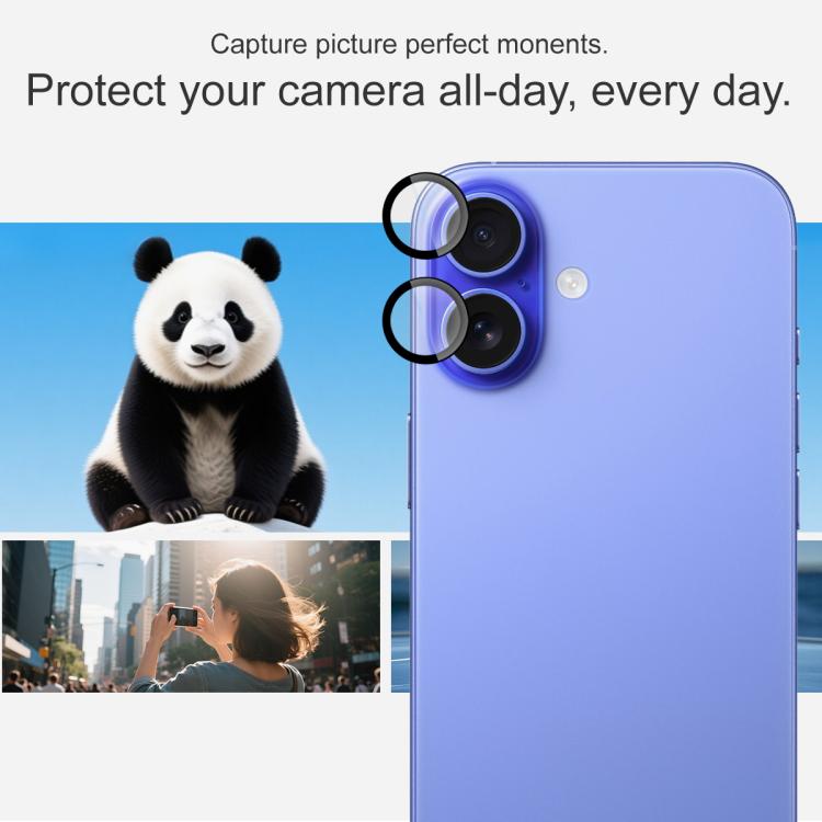 For iPhone 17 imak Glass Rear Camera Lens Film Phone Case Exclusive, Self-positioning Version