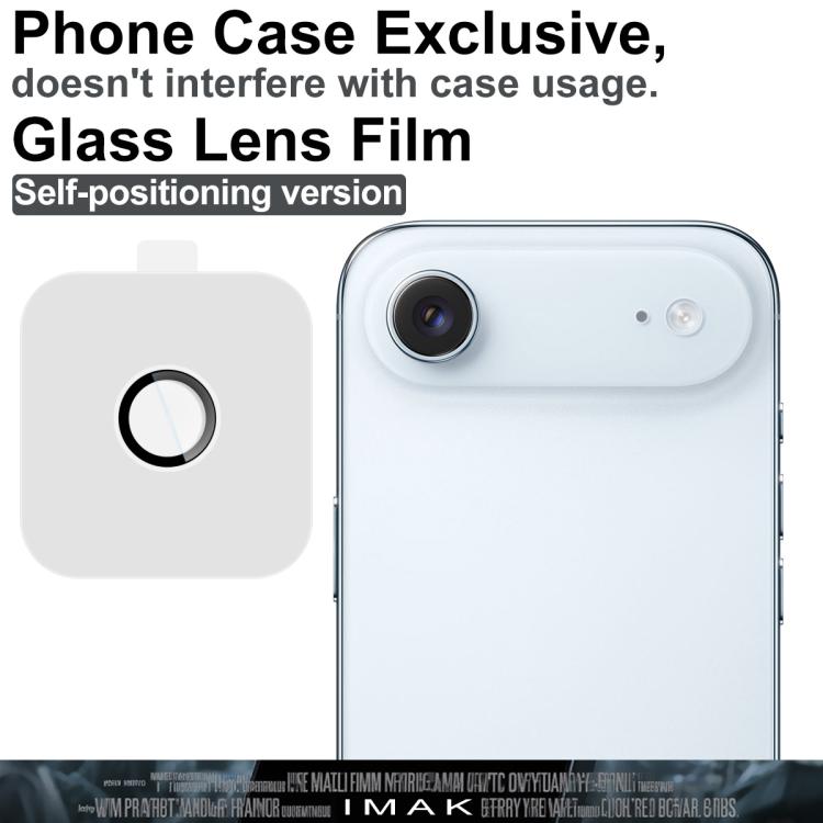 For iPhone Air imak Glass Rear Camera Lens Film Phone Case Exclusive, Self-positioning Version