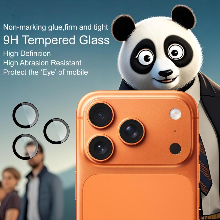 For iPhone 17 Pro / 17 Pro Max imak Glass Rear Camera Lens Film Phone Case Exclusive, Self-positioning Version