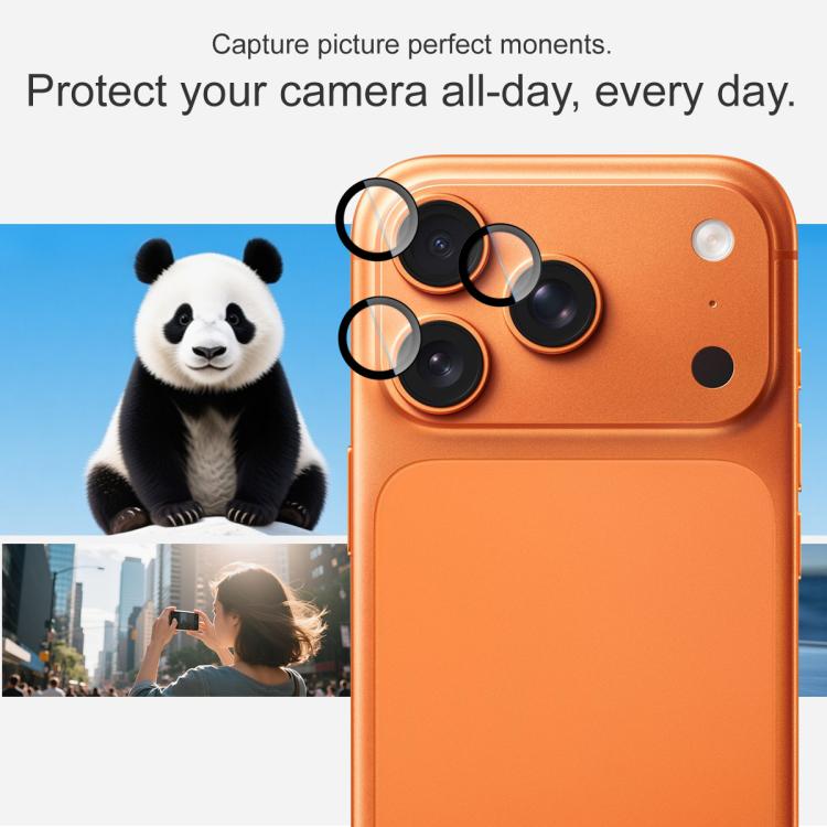 For iPhone 17 Pro / 17 Pro Max imak Glass Rear Camera Lens Film Phone Case Exclusive, Self-positioning Version