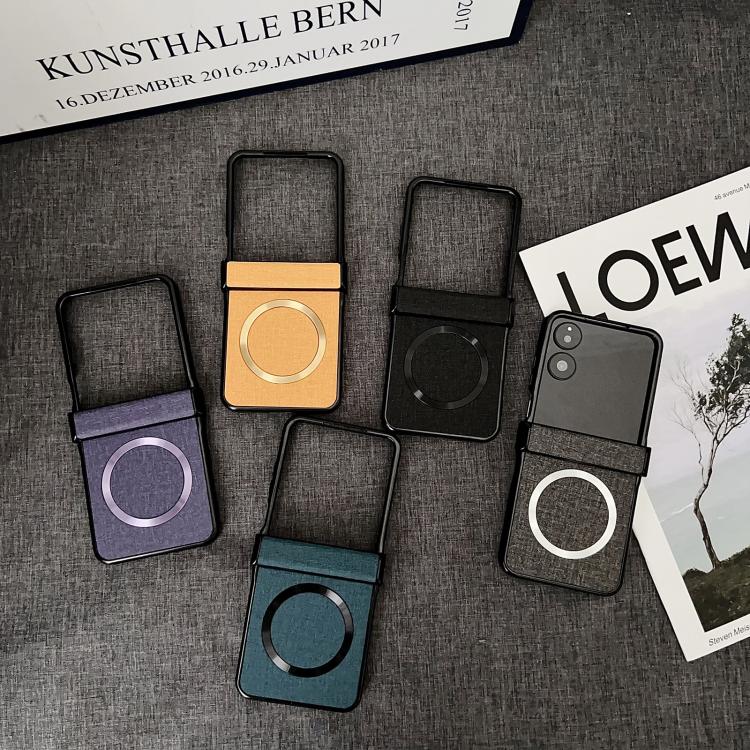 For Xiaomi Mix Flip 2 CD Magsafe Magnetic Cloth Texture Phone Case