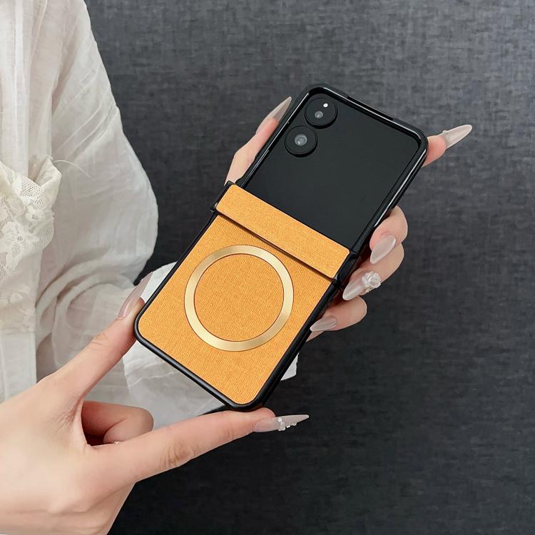 For Xiaomi Mix Flip 2 CD Magsafe Magnetic Cloth Texture Phone Case