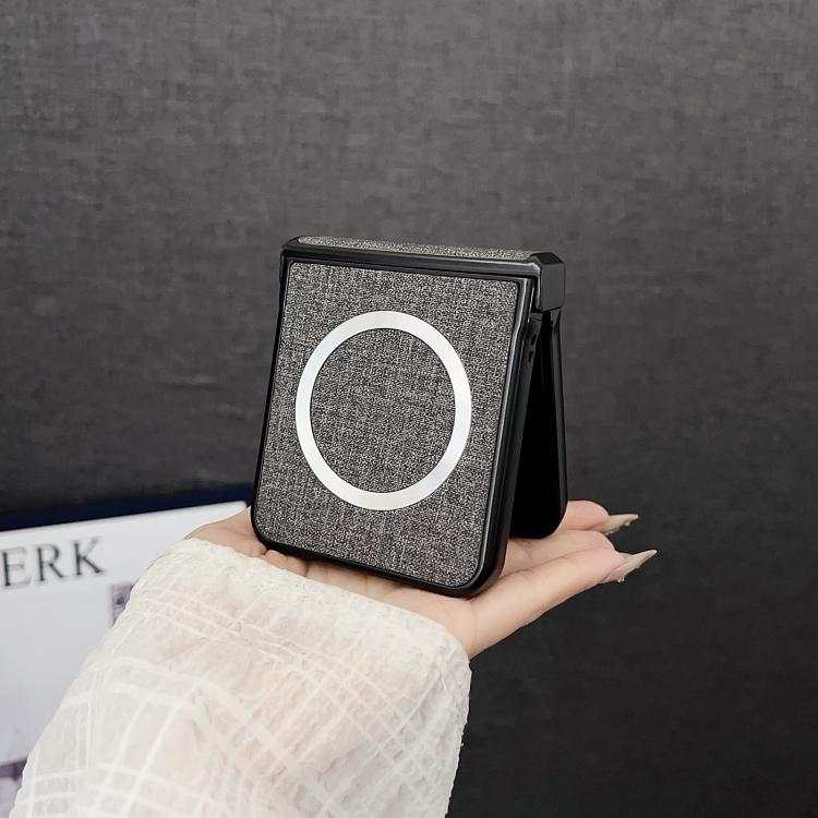 For Xiaomi Mix Flip 2 CD Magsafe Magnetic Cloth Texture Phone Case