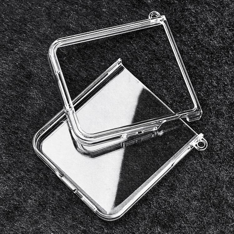For Xiaomi Mix Flip 2 PC Transparent Side Buckle Shockproof Phone Case