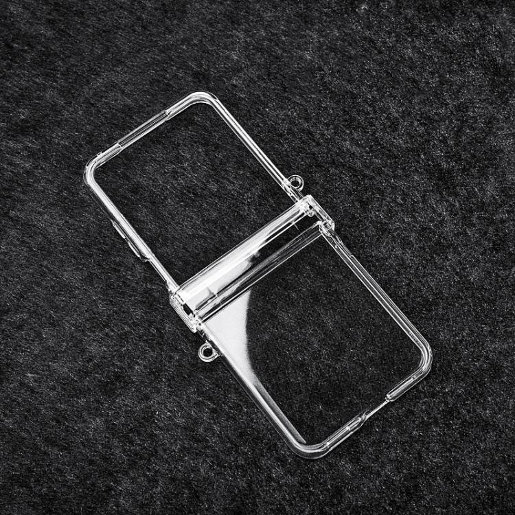 For Xiaomi Mix Flip 2 Three Parts PC Transparent Side Buckle Shockproof Phone Case