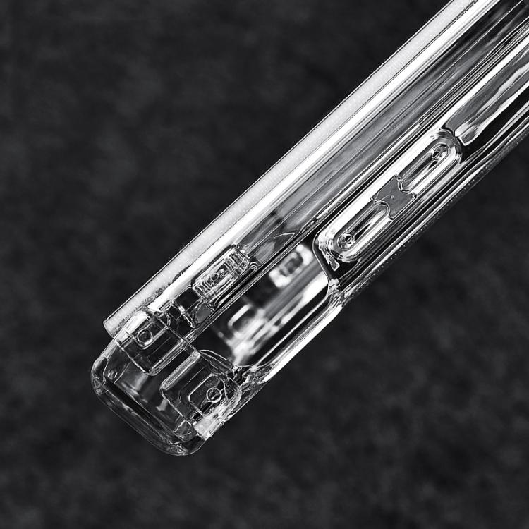 For Xiaomi Mix Flip 2 Three Parts PC Transparent Side Buckle Shockproof Phone Case