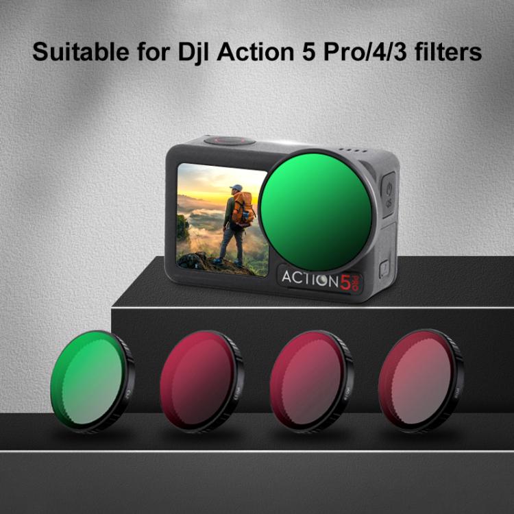 For DJI Action 5 Pro Camera Lens Filter, Filter:Diffusion 1/4