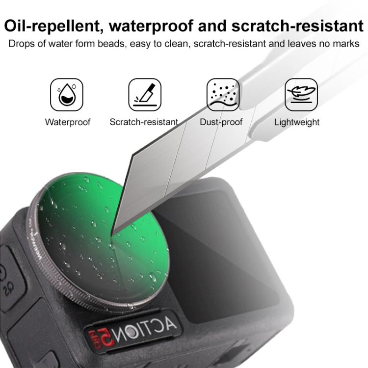 For DJI Action 5 Pro Camera Lens Filter, Filter:ND64